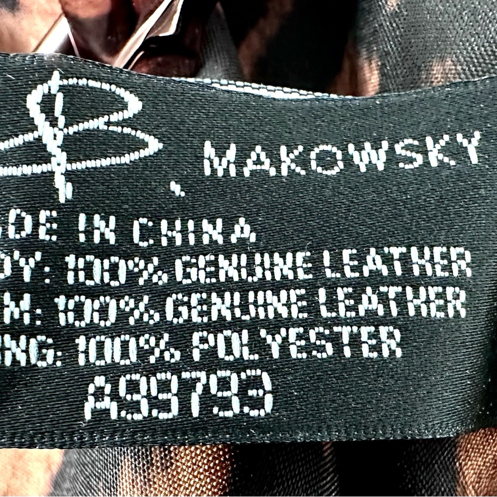 B. Makowsky Convertible Shoulder/ Crossbody Bag Insanely Soft Leather & Suede - Picture 7 of 10